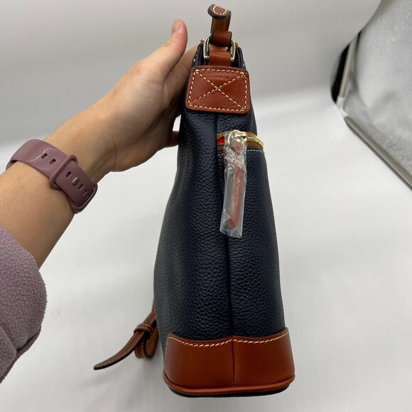 Dooney & Bourke Pebble Leather Crossbody Handbags Midnight Blue - Picture 4 of 12